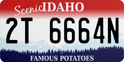 ID license plate 2T6664N