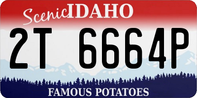 ID license plate 2T6664P