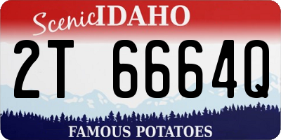 ID license plate 2T6664Q