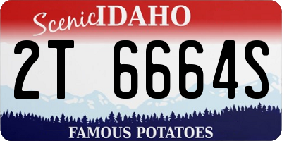 ID license plate 2T6664S