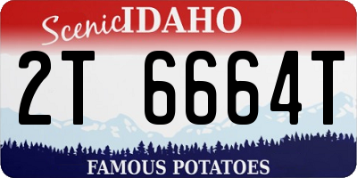 ID license plate 2T6664T