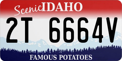 ID license plate 2T6664V