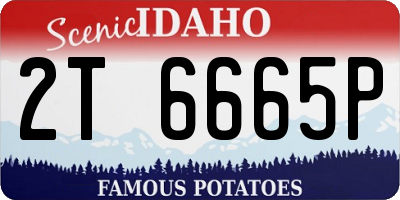 ID license plate 2T6665P