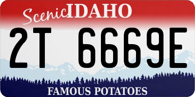 ID license plate 2T6669E