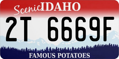 ID license plate 2T6669F