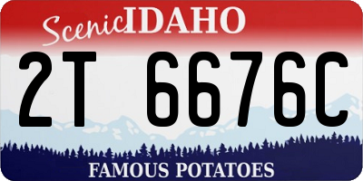 ID license plate 2T6676C