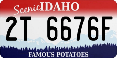 ID license plate 2T6676F