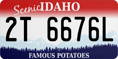 ID license plate 2T6676L