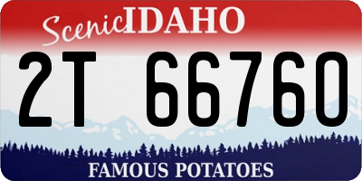 ID license plate 2T6676O