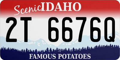 ID license plate 2T6676Q
