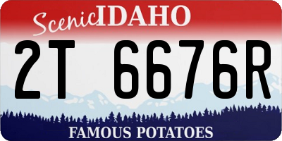 ID license plate 2T6676R