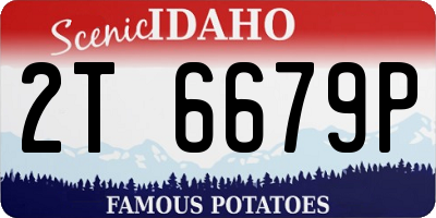 ID license plate 2T6679P
