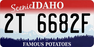 ID license plate 2T6682F