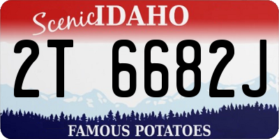 ID license plate 2T6682J