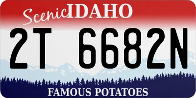 ID license plate 2T6682N