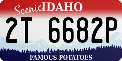 ID license plate 2T6682P