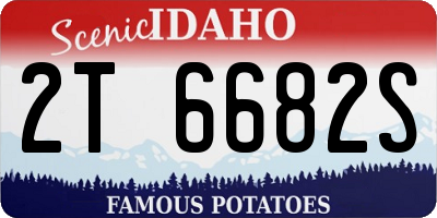 ID license plate 2T6682S