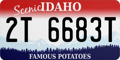 ID license plate 2T6683T