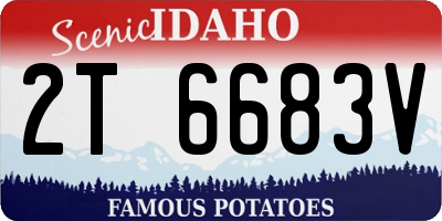 ID license plate 2T6683V
