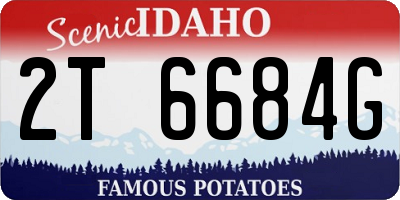ID license plate 2T6684G