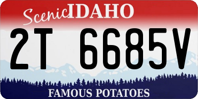 ID license plate 2T6685V