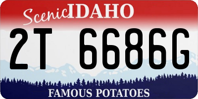 ID license plate 2T6686G