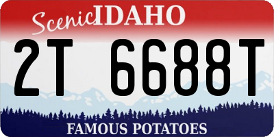ID license plate 2T6688T