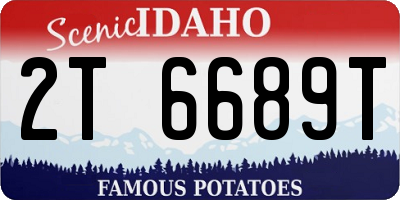 ID license plate 2T6689T
