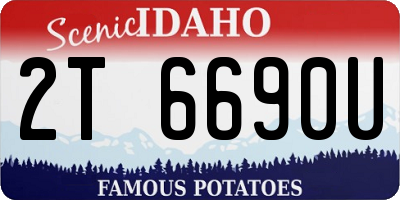 ID license plate 2T6690U