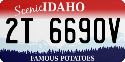 ID license plate 2T6690V