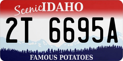 ID license plate 2T6695A