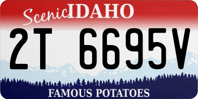 ID license plate 2T6695V