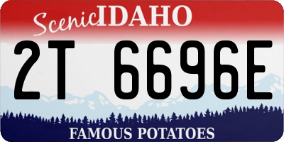 ID license plate 2T6696E