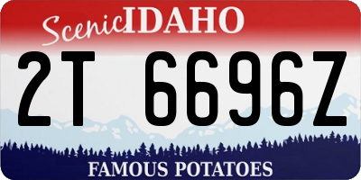 ID license plate 2T6696Z