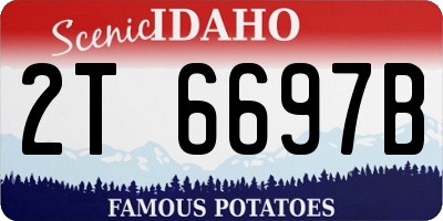ID license plate 2T6697B