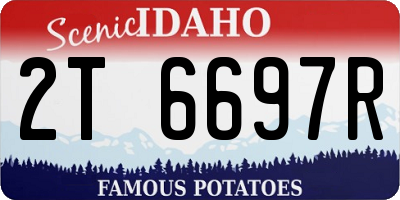 ID license plate 2T6697R