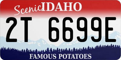 ID license plate 2T6699E