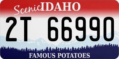 ID license plate 2T6699O