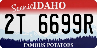 ID license plate 2T6699R