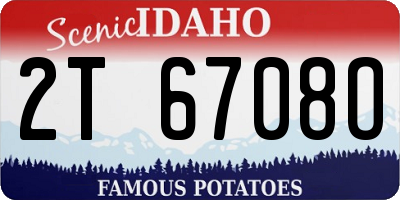 ID license plate 2T6708O