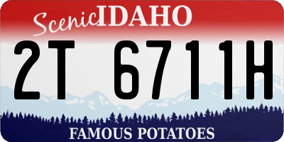 ID license plate 2T6711H