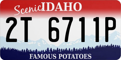 ID license plate 2T6711P