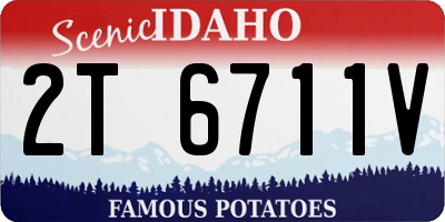 ID license plate 2T6711V
