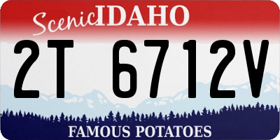 ID license plate 2T6712V