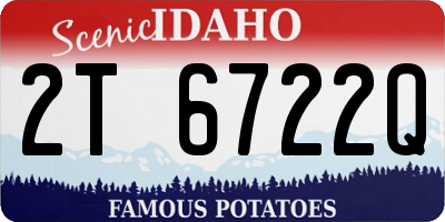 ID license plate 2T6722Q
