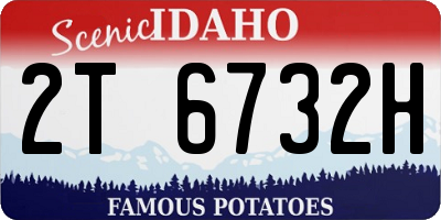ID license plate 2T6732H