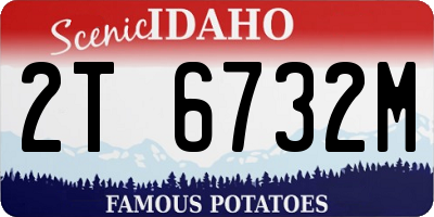 ID license plate 2T6732M