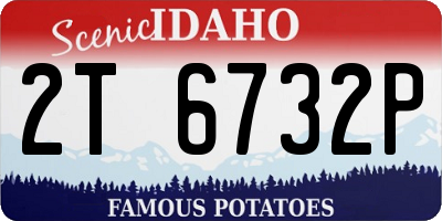 ID license plate 2T6732P