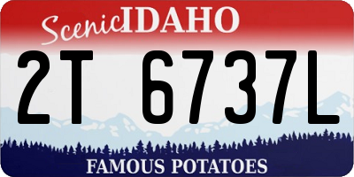ID license plate 2T6737L
