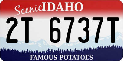 ID license plate 2T6737T